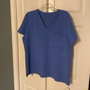 Size. XL FIGS Ceil Blue Catarina Scrub Top